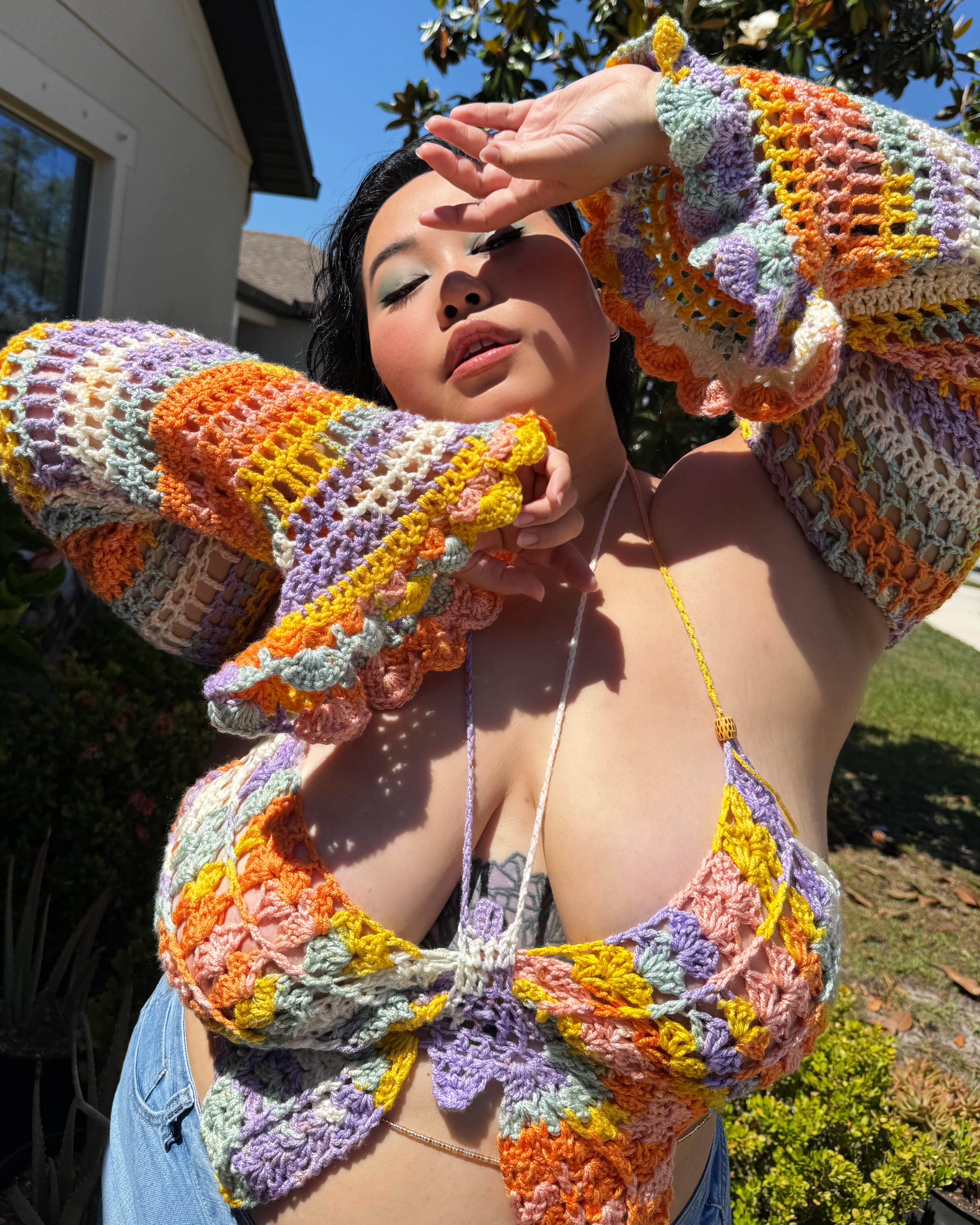 SOLFLAIR — Butterfly Halter Top & Bolero - Image 1