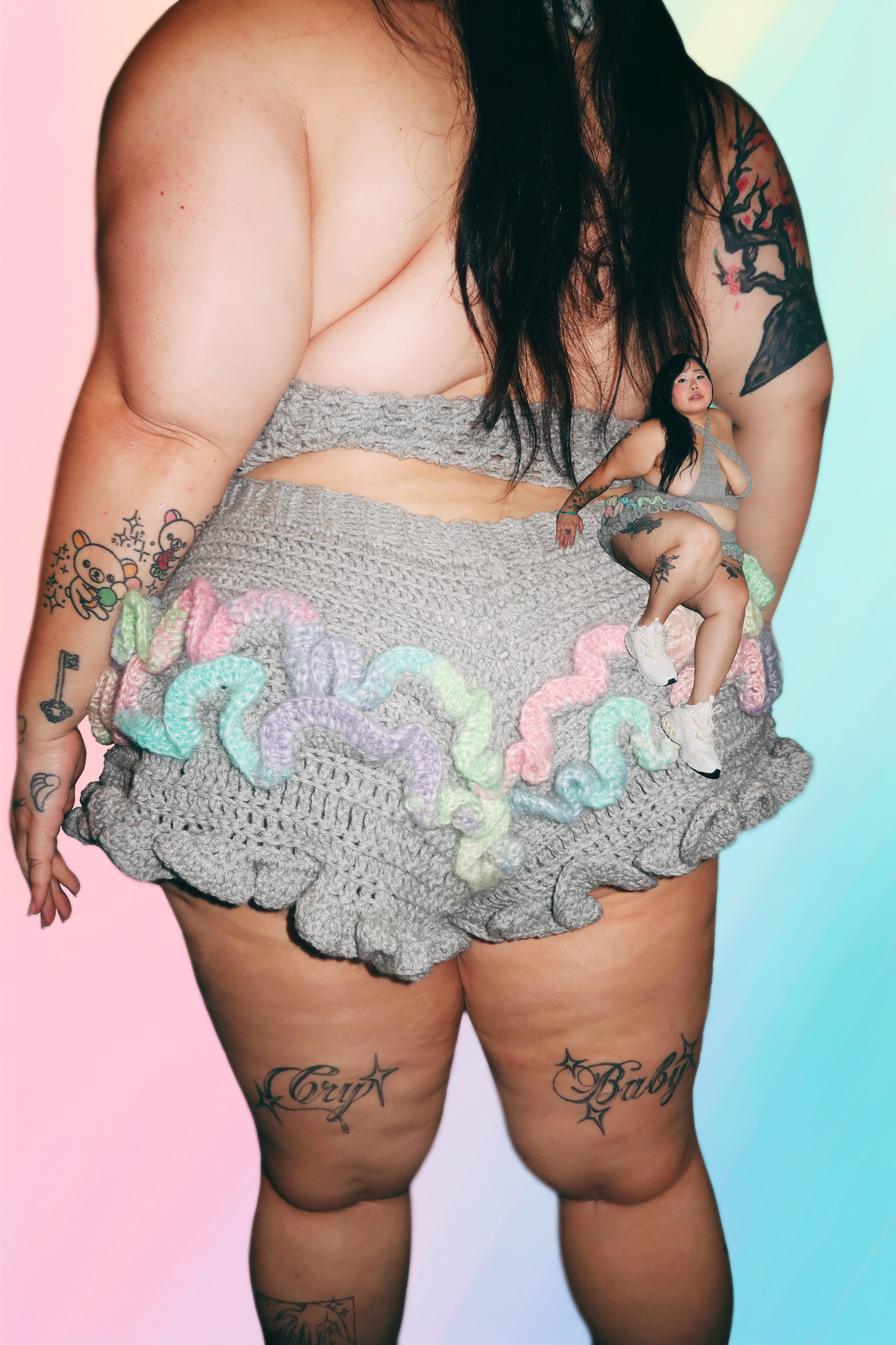 Prism Drift — Crochet Ruffle Set - Image 1